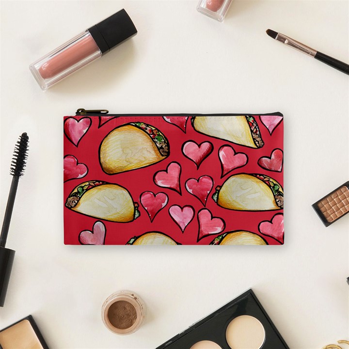 Taco Tuesday Lover Tacos Cosmetic Bag (Small) 