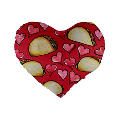 Taco Tuesday Lover Tacos Standard 16  Premium Heart Shape Cushions