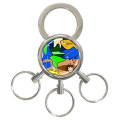 Aquarium  3-ring Key Chains