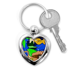 Aquarium  Key Chains (heart) 