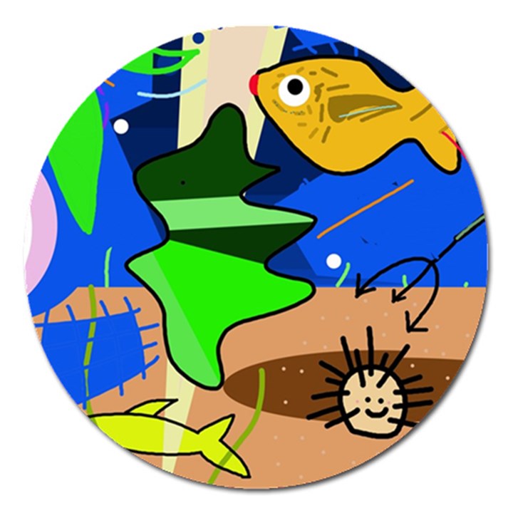 Aquarium  Magnet 5  (Round)