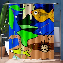 Aquarium  Shower Curtain 60  X 72  (medium) 