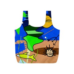 Aquarium  Full Print Recycle Bags (s)  by Valentinaart