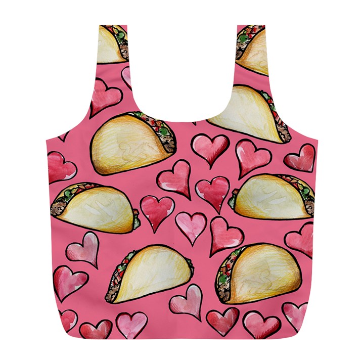 Taco Tuesday Lover Tacos Full Print Recycle Bags (L) 