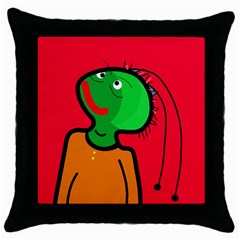 Looking Up Throw Pillow Case (black) by Valentinaart