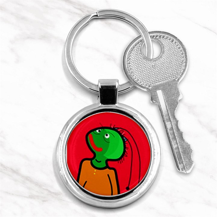 Looking up Key Chains (Round) 