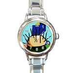 Hedgehog Round Italian Charm Watch Front