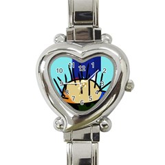 Hedgehog Heart Italian Charm Watch