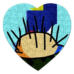 Hedgehog Jigsaw Puzzle (heart)