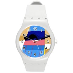 Jumping Round Plastic Sport Watch (m)