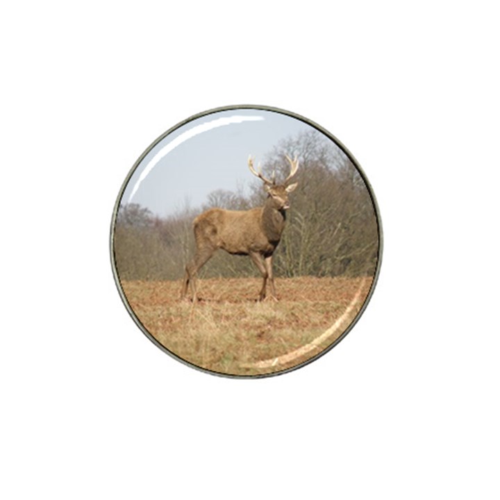 Red Deer Stag on a Hill Hat Clip Ball Marker (10 pack)