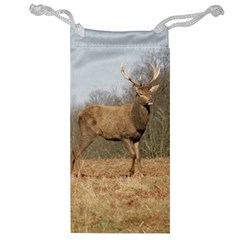 Red Deer Stag On A Hill Jewelry Bags by GiftsbyNature