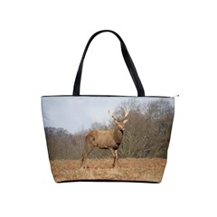 Red Deer Stag on a Hill Shoulder Handbags