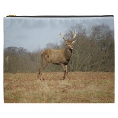 Red Deer Stag on a Hill Cosmetic Bag (XXXL) 