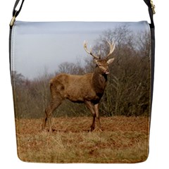 Red Deer Stag on a Hill Flap Messenger Bag (S)