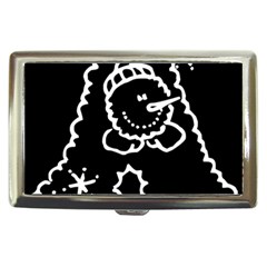 Funny Snowball Doodle Black White Cigarette Money Cases