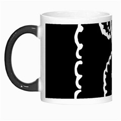 Funny Black And White Doodle Snowballs Morph Mugs by yoursparklingshop