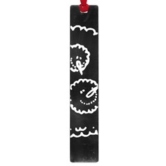 Funny Black And White Doodle Snowballs Large Book Marks