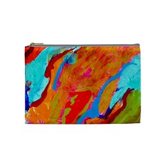 Orange Swirl Cosmetic Bag (medium)