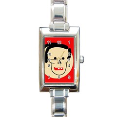 Face Rectangle Italian Charm Watch by Valentinaart