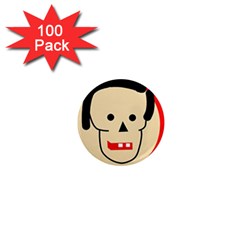 Face 1  Mini Magnets (100 Pack) 