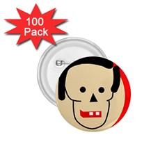 Face 1 75  Buttons (100 Pack) 