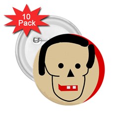 Face 2 25  Buttons (10 Pack) 