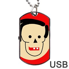 Face Dog Tag Usb Flash (two Sides) 