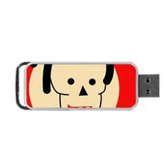 Face Portable Usb Flash (one Side) by Valentinaart