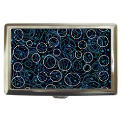 Blue Abstract Decor Cigarette Money Cases