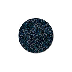 Blue Abstract Decor Golf Ball Marker (10 Pack)