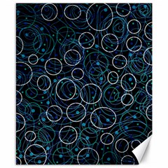 Blue Abstract Decor Canvas 8  X 10 