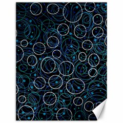 Blue Abstract Decor Canvas 12  X 16   by Valentinaart