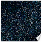 Blue abstract decor Canvas 16  x 16   15.2 x15.41  Canvas - 1