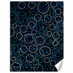 Blue Abstract Decor Canvas 36  X 48   by Valentinaart