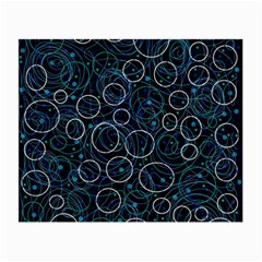 Blue Abstract Decor Small Glasses Cloth (2-side)