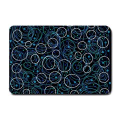 Blue Abstract Decor Small Doormat  by Valentinaart