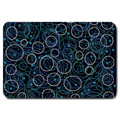 Blue Abstract Decor Large Doormat 