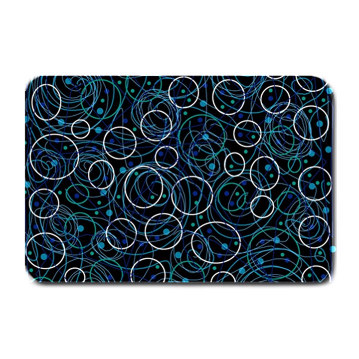 Blue abstract decor Plate Mats