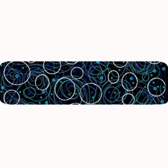 Blue Abstract Decor Large Bar Mats