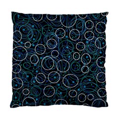 Blue Abstract Decor Standard Cushion Case (one Side) by Valentinaart