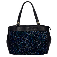 Blue Abstract Decor Office Handbags