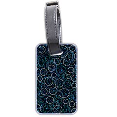 Blue Abstract Decor Luggage Tags (two Sides)