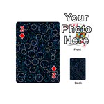 Blue abstract decor Playing Cards 54 (Mini)  Front - Diamond2