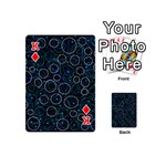 Blue abstract decor Playing Cards 54 (Mini)  Front - DiamondK