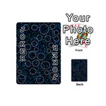 Blue abstract decor Playing Cards 54 (Mini)  Front - Joker1