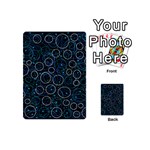 Blue abstract decor Playing Cards 54 (Mini)  Back