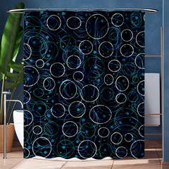 Blue Abstract Decor Shower Curtain 60  X 72  (medium) 