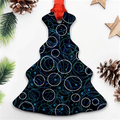 Blue Abstract Decor Ornament (christmas Tree) by Valentinaart