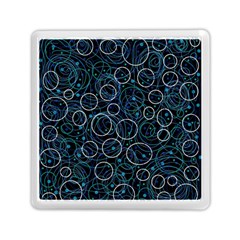 Blue Abstract Decor Memory Card Reader (square) 